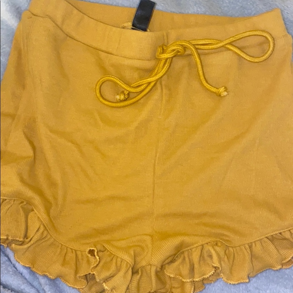 Yellow shorts